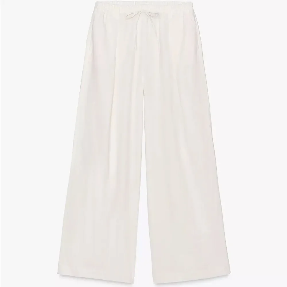 ZARA LINEN PALAZZO PANTS NEW
